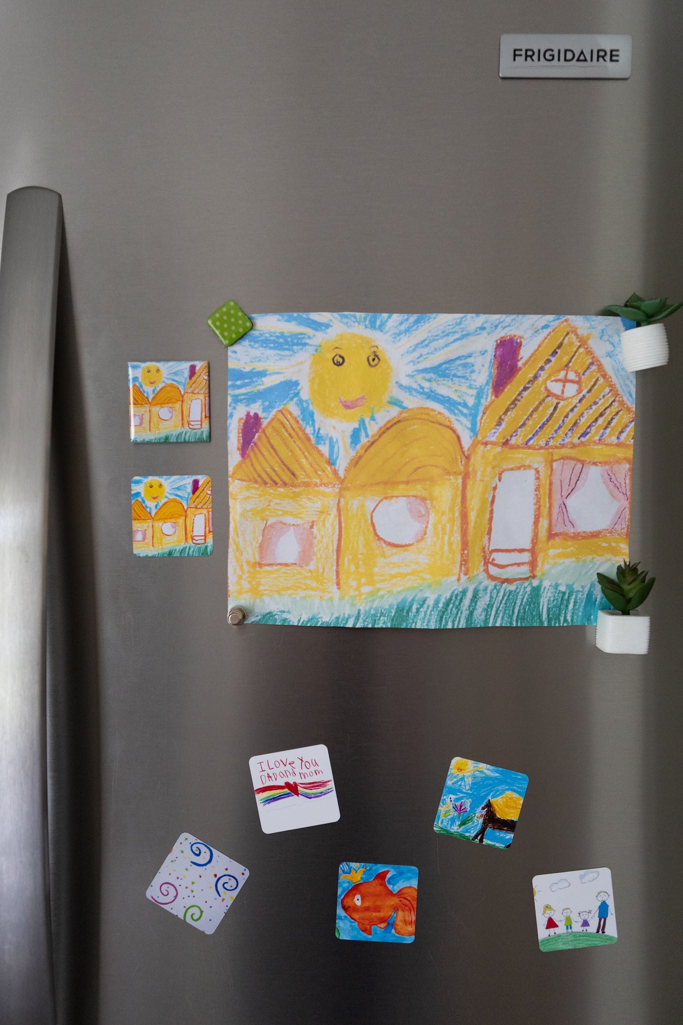 6 Pack - Custom Photo Slim Magnets