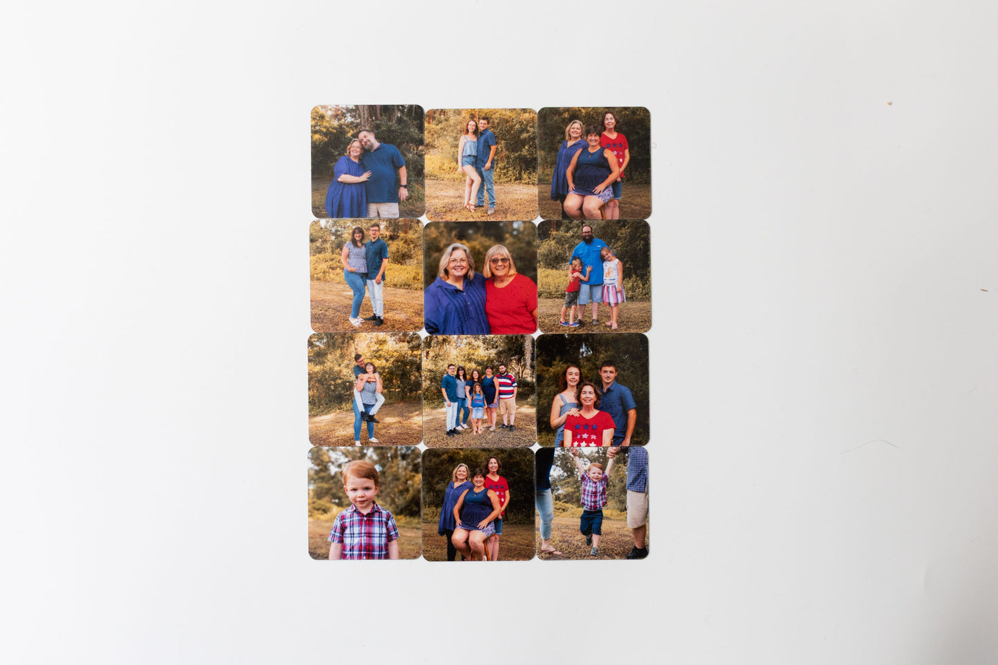 12 pack - custom photo slim magnets