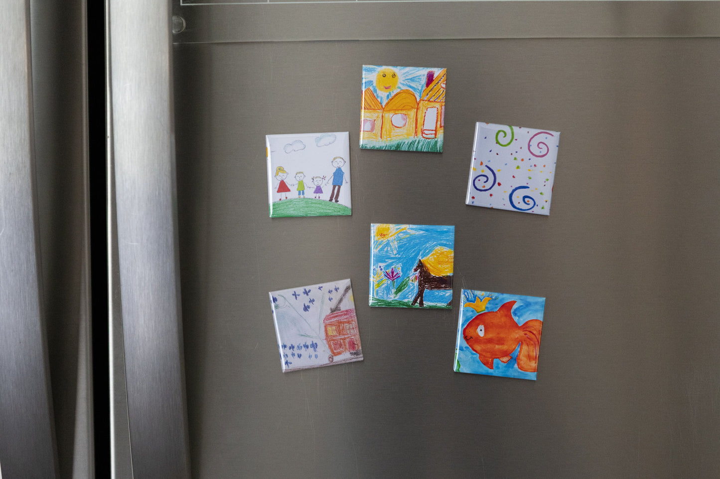 6 Pack - Custom Photo Mylar Magnets