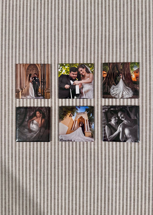 6 Pack - Custom Photo Mylar Magnets