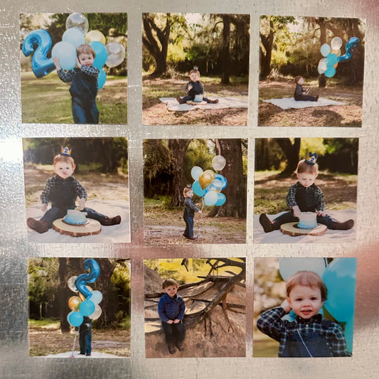 9 Pack - Custom Photo Slim Magnets