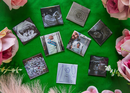 9 Pack - Custom Photo Mylar Magnets