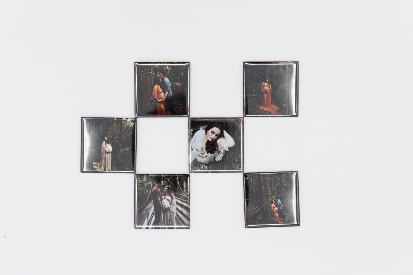 6 Pack - Custom Photo Mylar Magnets