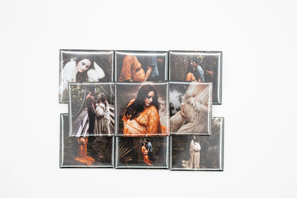 9 Pack - Custom Photo Mylar Magnets