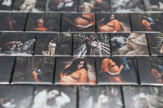 50 pack - custom photo slim magnets