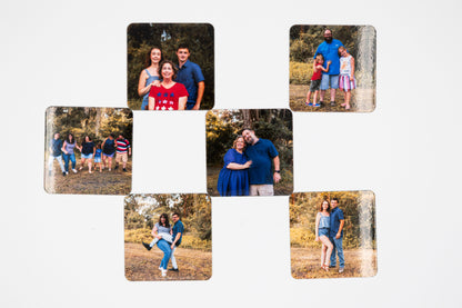 6 Pack - Custom Photo Slim Magnets