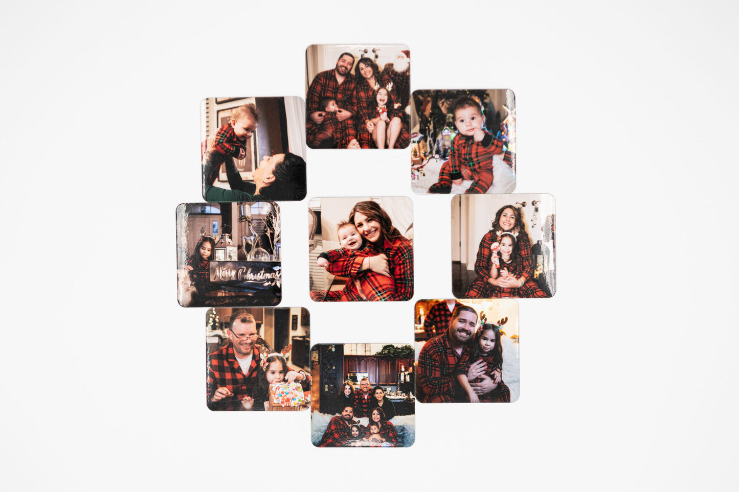 9 Pack - Custom Photo Slim Magnets